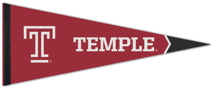 Temple University Owls T-Logo-Style NCAA Premium Felt Pennant - Wincra ...