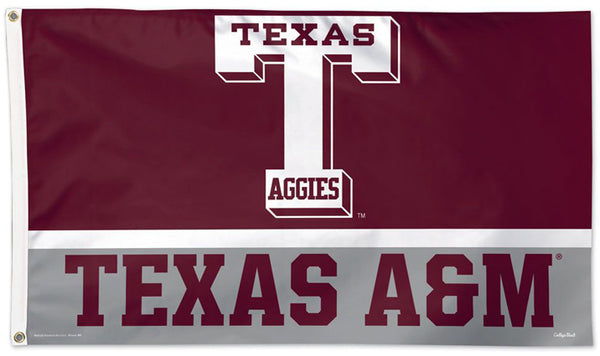 Texas A&M Aggies Retro 1950s-Style College Vault Collection NCAA Deluxe-Edition 3'x5' Flag