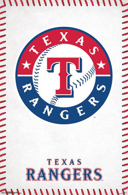 Texas Rangers Official MLB Baseball Team Logo Poster - Trends International