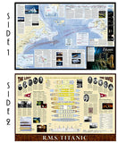 The Titanic National Geographic 26x39 History Wall Map 2-Sided Poster - NG Maps