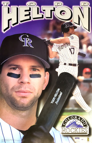 Todd Helton "Superstar" Colorado Rockies MLB Action Poster - Starline 2001