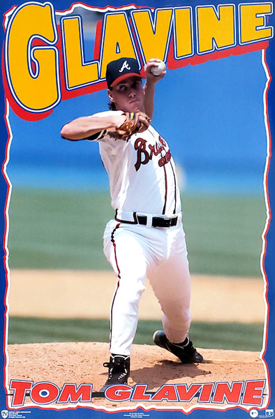 Tom Glavine "Superhero" Atlanta Braves Poster - Norman James Corp. 1996