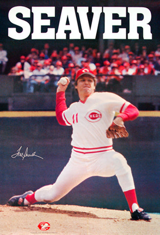 Tom Seaver "Signature '79" Cincinnati Reds Vintage Original MLB Action Poster