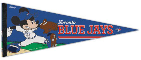 Toronto Blue Jays "Mickey Mouse Flamethrower" Official MLB/Disney Premium Felt Pennant - Wincraft Inc.