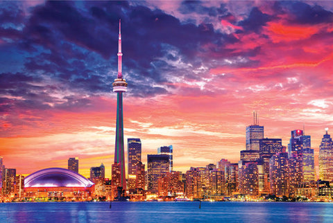 Toronto, Ontario, Canada Downtown Skyline at Sunset Poster - Eurographics Inc.