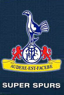 Tottenham Hotspur "Super Spurs" Official EPL Team Crest Logo Poster - U.K. Posters