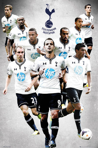 Tottenham Hotspur "9 Stars" 2013/14 Soccer Action Poster - GB Eye (UK)