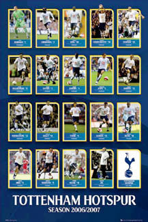 Tottenham Hotspur "Super 19" 2006/07 Poster - GB Posters