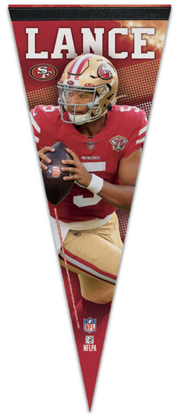 Trey Lance NFL Action Series San Francisco 49ers QB Premium Felt Pennant - Wincraft