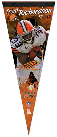 Trent Richardson "Signature" Cleveland Browns Premium Felt Collector's Pennant - Wincraft 2013