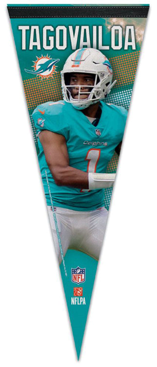Tua Tagovailoa NFL Action Series Miami Dolphins Premium Felt