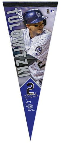 Troy Tulowitzki Signature Series Colorado Rockies Premium Felt Pennant - Wincraft Inc.