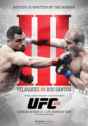 UFC Velasquez vs Dos Santos 【UFC166】ポスター UFC 166 Official Event Poster (Velasquez vs. Dos Santos III