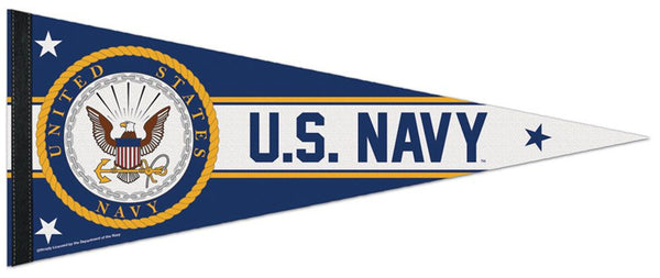 United States Navy Official U.S. Military Premium Felt Pennant - Wincraft Inc.