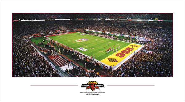 USC Trojans NCAA Football National Champions 2004 Premium Poster Print - Rick Anderson