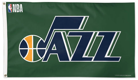 Utah Jazz NBA Basketball Official 3'x5' Deluxe-Edition Team Flag - Wincraft Inc.