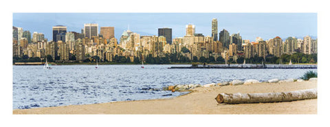 Jericho Beach and English Bay, Vancouver, BC, Canada Panoramic Poster Print - Canadian Art Prints