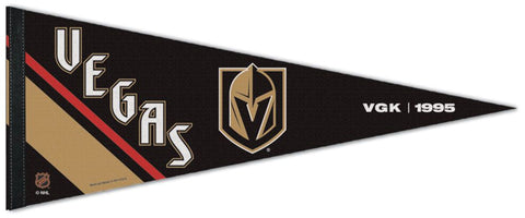 Vegas Golden Knights "VGK 1995" NHL Reverse-Retro 2022-23 Premium Felt Collector's Pennant - Wincraft