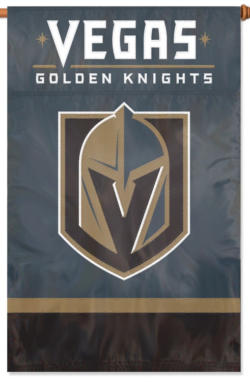 Vegas Golden Knights Reverse Retro Deluxe Flag - Vegas Sports Shop