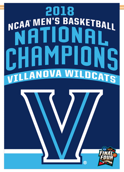 Villanova Wildcats 2018 NCAA Basketball Champions Official Wall BANNER Flag - Wincraft Inc.