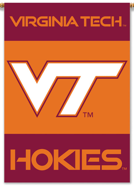 Virginia Tech Hokies "Maroon &amp; Orange" Official NCAA Wall Banner - BSI Products
