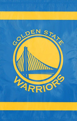 Golden State Warriors Official NBA Premium Applique Team Banner Flag - Party Animal