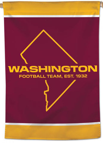 Washington Football Team Official NFL Football Team Logo 28x40 Wall BANNER - Wincraft Inc.