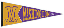 Washington Huskies "Est. 1861" Retro Vintage Logo Style Premium Felt Collector's Pennant - Wincraft Inc.