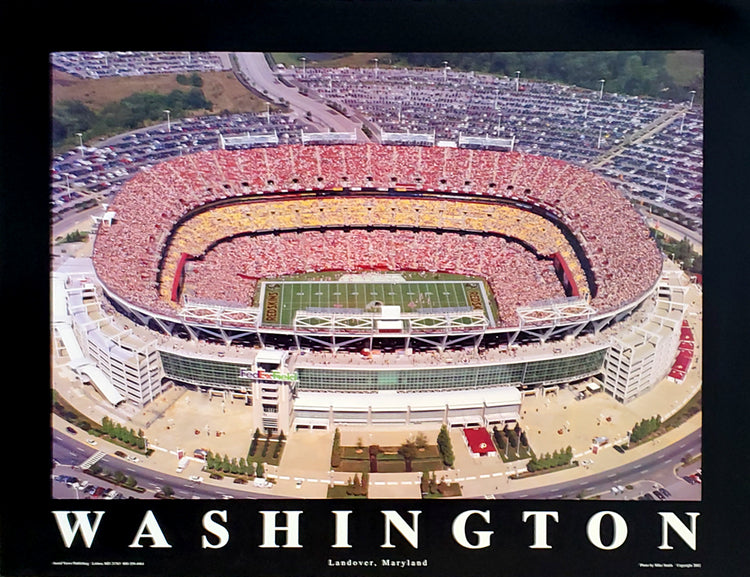 FedEx Field Classic Aerial Washington Redskins Gameday Poster Print –  Sports Poster Warehouse