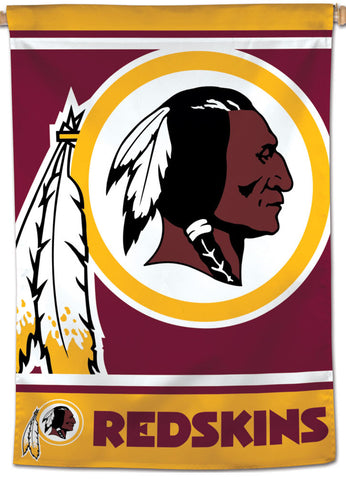 Washington Redskins Official NFL Team Logo and Script Style Team Wall BANNER - Wincraft Inc.