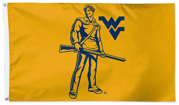 West Virginia Mountaineers Rifleman-Style Official NCAA Team Deluxe-Edition 3'x5' Flag - Wincraft Inc.