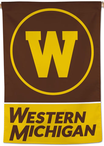 Western Michigan University Broncos Official NCAA Team Logo Premium 28x40 Wall Banner - Wincraft Inc.