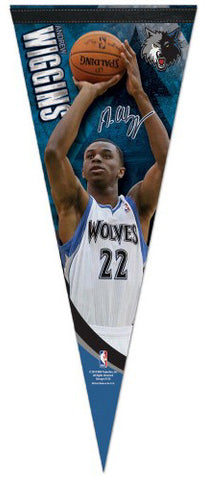 Andrew Wiggins "Signature Series" Minnesota Timberwolves Premium Felt Collector's Pennant - Wincraft