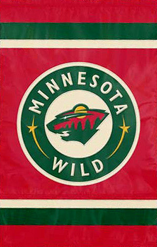 Minnesota Wild Official NHL Hockey Premium Applique Team Banner Flag - Party Animal