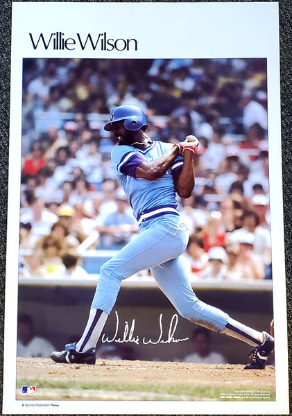 Willie Wilson "Superstar" Kansas City Royals Vintage Original Poster - Sports Illustrated by Marketcom 1982