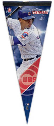 Willson Contreras Chicago Cubs Signature Series Premium Felt Collector's PENNANT - Wincraft