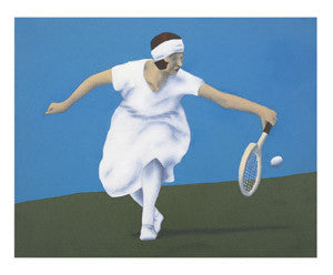 Women's Tennis "Wimbledon 1924" Vintage-Style Classic Art Poster Print - Modern Art Editions