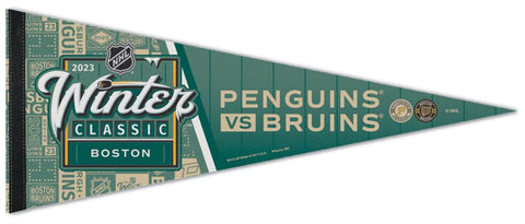 NHL Winter Classic 2023 (Pittsburgh Penguins vs. Boston Bruins at Fenway Park) Premium Felt Pennant - Wincraft Inc.