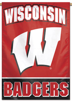 Wisconsin Badgers Official NCAA Team Logo Style NCAA Premium 28x40 Wall Banner - Wincraft Inc.