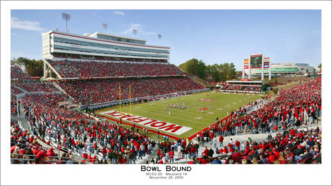 NC State Wolfpack Football "Bowl Bound" (11/16/05) Premium Poster - Sofa Galleria