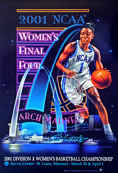 NCAA Women's Basketball 2001 Final Four St. Louis Official Event Poster - Action Images Inc.