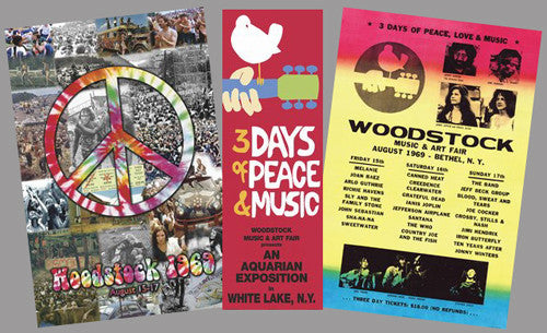 COMBO: Woodstock 1969 Commemorative 3-Poster Set