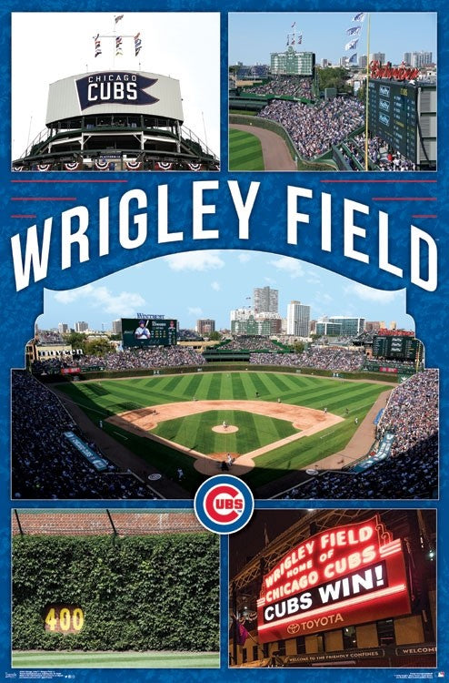 Wrigley Field Art Chicago Cubs World Series Champs Fly the 