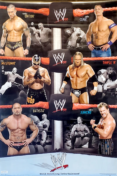WWE Wrestling "Six Legends" (2009) Superstars in Action Poster - Trends International