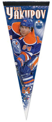 Nail Yakupov "Signature" Edmonton Oilers Premium Felt Collector's Pennant - Wincraft 2013