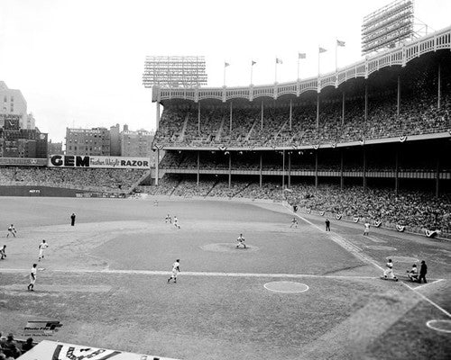 Yankee Stadium 1951 World Series (Hank Bauer's Triple) Premium Poster Print - Photofile Inc.