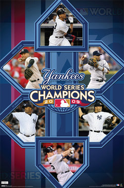 New York Yankees World Series Champions 2009 Commemorative Poster - Costacos