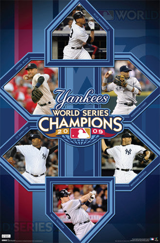 New York Yankees World Series Champions 2009 Commemorative Poster - Costacos