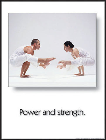 Yoga "Power and Strength" Motivational Poster - Fitnus Corp.