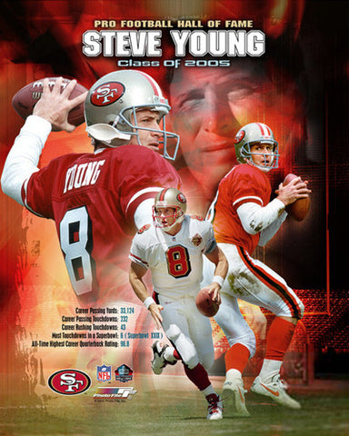 Steve Young "Class of 2005" HOF Commemorative Print - Photofile Inc.